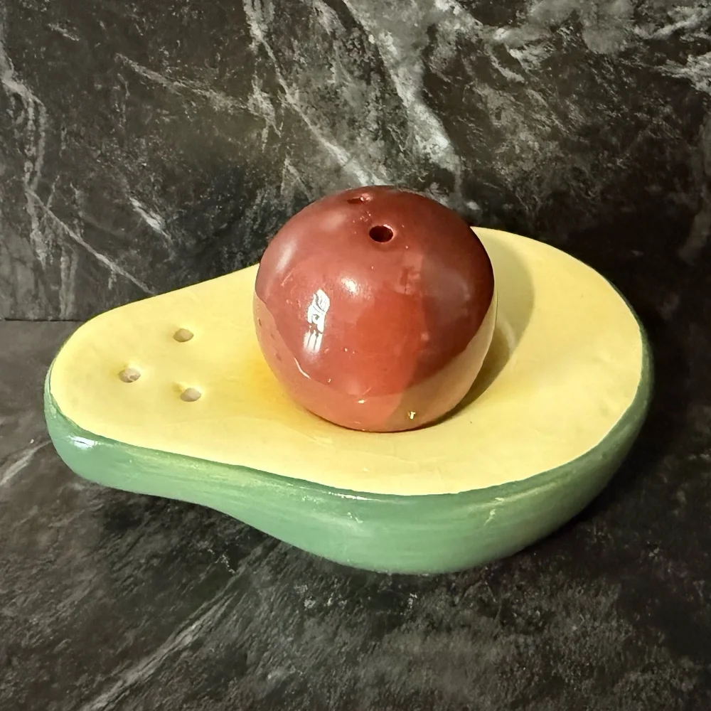 Avocado & Pit Salt and Pepper Shakers